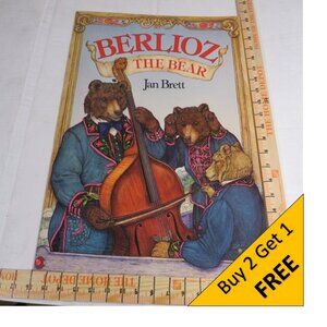 Berlioz the Bear BIG BOOK (almost 2 feet tall) By Jan Brett, Scholastic